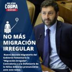 Diputado Coloma: basta de migración irregular